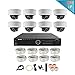 LaView 1080P 2MP HD IP 8 Weatherproof Dome Camera Security System 16 Channel PoE 1080P NVR with a 3TB HDD Indoor/Outdoor Cameras Day/Night Surveillance System with Remote Viewing
