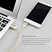 ZRSE 4th Generation 6.6 Feet Magnetic Braided USB Charging Cable for Samsung Galaxy S2 S3 S4 S6, Note 2/3/4/5,LG G4 G3, Sony Xperia Z5 Premium/Compact etc(Gold)