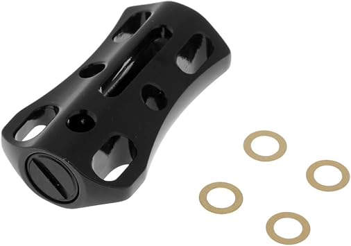 Amazon 全６色 ノブグリップ リールハンドル 合金 人間工学 耐久性 超軽量 滑らか ブラック Sm Sunnimix スピニング リールパーツ