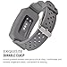 Moretek for Fit2 Accessories Band, Rugged Protective Case with Strap Bands for Samsung Gear fit 2 / Gear fit2 Pro Tracker Smart Watch Sport Wristband (NewGrey)