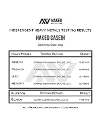 Proteína Naked Casein, 5 libras, proteína de caseína micelar 100% de granjas estadounidenses, en...
