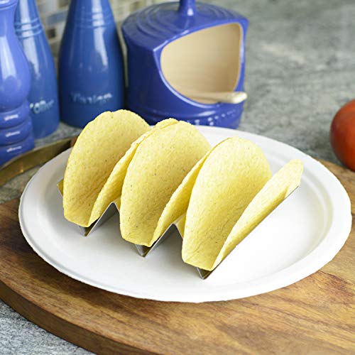image for Stylish Taco Holder By Zen Earth Kitchen – Set Of 4 Stainless Steel 