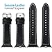 Fullmosa Compatible Apple Watch Band Leather 49mm 46mm 45mm 44mm 42mm 41mm 40mm 38mm for iWatch Ultra2/Ultra/SE/SE2/Series 10/9/8/7/6/5/4/3/2/1,42mm/44mm/45mm/46mm/49mm Lichi Black + silver buckle