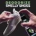 All Natural Shoe Deodorizer and Foot Deodorant Spray - Made in USA - with Peppermint, Tea Tree, Eucalyptus and Essential Oils to Remove Bad Odor and Scent - Best for Stinky Shoes, Smelly Feet & Sport