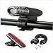 Rechargeable LED Bike Light Set, SGODDE Super Bright 4-Mode Sport Bicycle Headlight+3-Mode Taillight+Bike Bell/Ring, Waterproof Easy to Install Front Light Rear Light for All Bikes