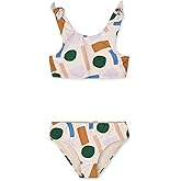 Girls Swimsuit Two Piece Bikini Set Bowknot Swim Top & Bottom Tankini Set Summer Beach Wear Dolphin Whale Bathing Suit