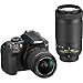 Nikon D3400 with AF-P DX NIKKOR 18-55mm f/3.5-5.6G VR + Nikon AF-P DX NIKKOR 70-300mm f/4.5-6.3G ED Lens + 64GB, Deluxe Accessory Bundle and Xpix Cleaning Accessories