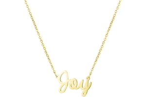 Awegift Personalized Name Necklace 18K Gold Plated New Mom Bridesmaid Gift Jewelry for Women