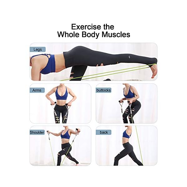 Resistance-Bands-Set-Women-Men-Stackable-Up-to-150-Lbs-Exercise-Bands-Fitness-Accessories-Bands-Portable-Home-Gym-Fitness-Pilates-Yoga-Equipment-Latex-Elastic-Bands-5-Levels-for-Whole-Family Resistance Bands Set Women Men, Stackable Up to 150 Lbs Exercise Bands Fitness Accessories Bands, Portable Home Gym…