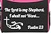 Psalm 23 The Lord Is My Shepherd Tote Bag Christian Bible Cover Verse Church Office School Travel Gym Book Organizer - Pink Black