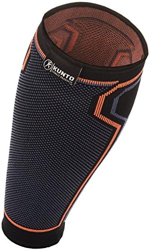 Calf Compression Sleeve by Kunto Fitness (Single Sleeve) โ Improve Blood Circulation & Reduce Leg Swelling & Shin Splint โ Superior Fit (Medium)