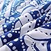 NTBED Bohemian Comforter Sets Queen Lightweight Soft 3-Piece Microfiber Bedding Boho Mandala Medallion Printed Quilt Set with 2 Matching Pillowcases (Blue, Queen)