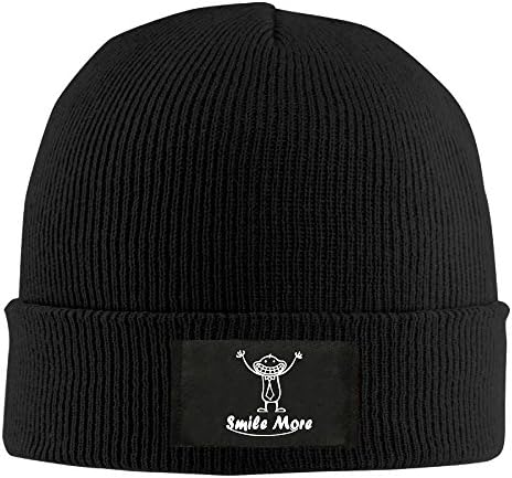 AEE CAP Smile More Woolen Hats/Plush Hat/Caps Black