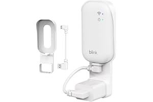 MAMERRY Blink Sync Module Core Mount, Outlet Wall Bracket Holder for Blink Indoor/Outdoor Security Camera, No Messy Wires - No Drilling - Easy Installation - with Short Cable