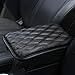 Forala Auto Center Console Pad,PU Leather Car Armrest Seat Box Cover Protector Protects from Dirt,Damage,Pet Scratches,Old Damaged Consoles (A-Black) (A-Black) (A-Leather, Black)