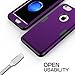 RabeMall Shockproof iPhone 7 Case, Sturdy and Durable and Slim Fit Case for Apple iPhone 7,Purple Black