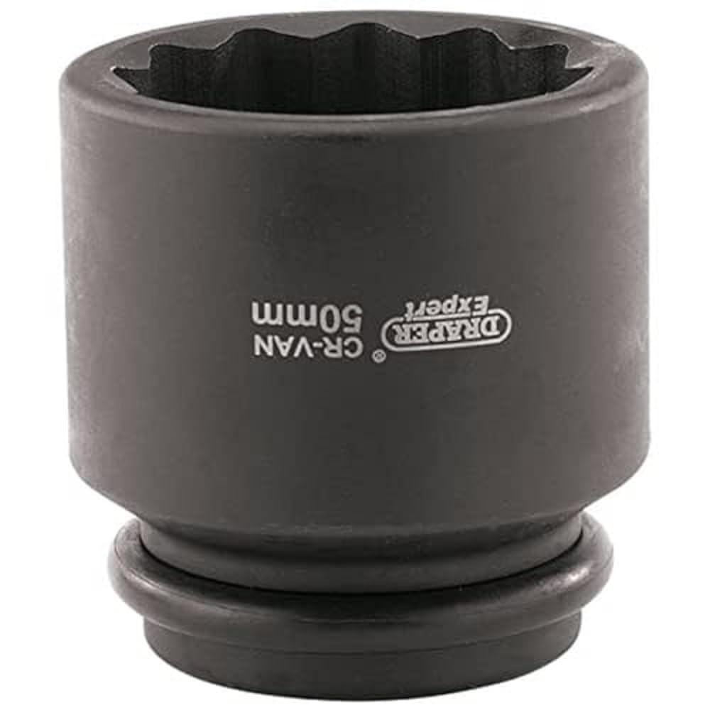 Draper 33319 Expert Hub Nut Impact Socket, Blue, 50mm, 3/4" Square Drive