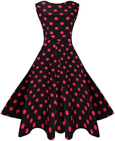 yisqzjzj Seasonal Womens Floral Sleeveless Party Cocktail Dress Q001-014Large