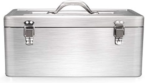 Amazon Co Jp 収納ボックス付き家庭用ツールキットプラスチック製ツールボックスステンレス鋼の厚みのあるポータブル家庭用収納ボックス ホーム キッチン