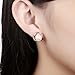 Womens Jewelry 18K Gold Plated Twist Simulated Pearl CZ Stud Earrings