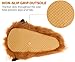 Silver Lilly Bear Paw Animal Slippers (Brown, M)