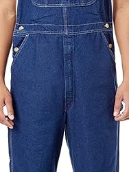 Dickies Men's Bib Overall Work Pants, Rinsed Indigo