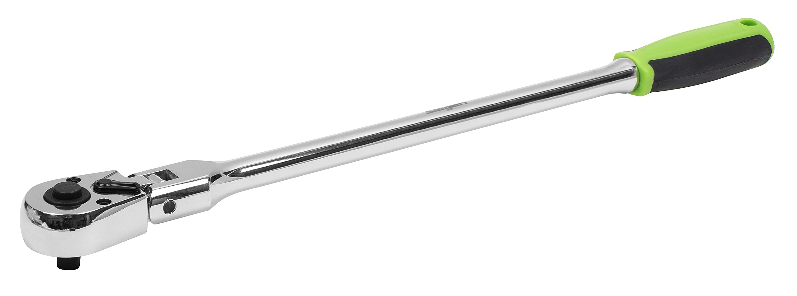 Sealey Siegen Extra-Long Flexi-Head Ratchet Wrench 1/4" Sq Drive - Flip Reverse 90° Pivot Head - S01257