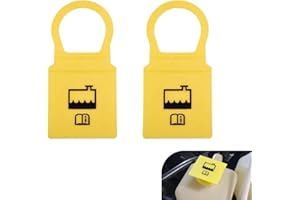 Dogary 2 PCS Car Coolant Reservoir Cap, Engine Coolant Expansion Jug Logo Cover, Overflow Cap OEM# 52079331 55111074aa 550380
