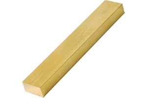 DOUYUDAO 1/2" x 1" Brass Flat Bar Blank 6 "Long Solid Brass Thin Plate C360 Flat Mill Stock (1/2x1x6 inch, 1)