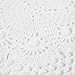 kilofly Crochet Cotton Lace Table Placemats Doilies Set, 4pc, Oblong, White, 15 x 23 inch
