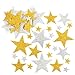 Baker Ross AV610 Gold & Silver Star Stickers - Pack of 150, Glitter Foam Self Adhesive Scrapbook Stickers, Great for Kids Arts and Crafts Activities, Embellishments and Creativity