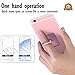 Finger Grip Phone Ring Holder Stand by Sixty Six Cellphone Kickstand for iPhone 7, 7Plus 6/6s, Plus, 5, 5S/C/SE, Samsung Galaxy S8/S8 Plus, S7, Edge, S6, Edge, S5, Note 4, All Tablet - Rose Gold