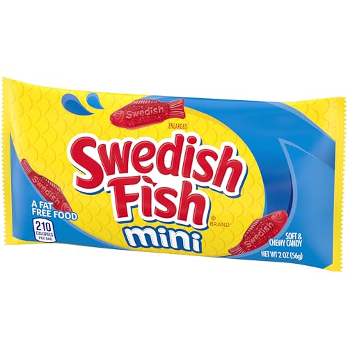 SWEDISH FISH MINI SOFT & CHEWY CANDY, BULK CANDY, MOTHER’S DAY, 24 – 2 OZ BAGS