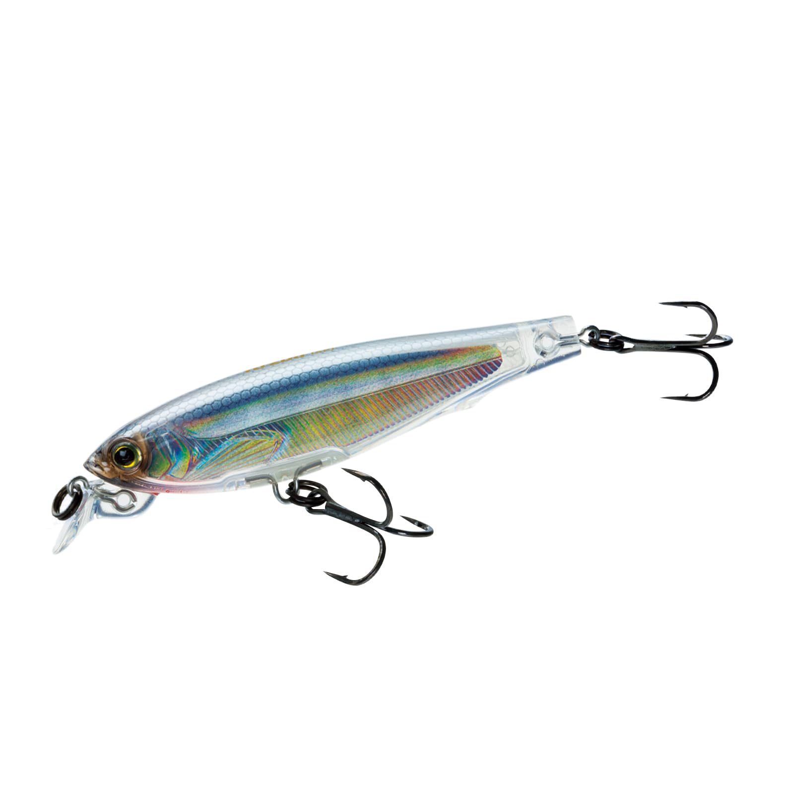 Yo-Zuri F1157 HGSH 3DS Minnow Suspending Lure, 4-Inch, Holographic Ghost Shad