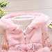 Baby Girls Infant Toddler Winter Knited Outerwear Coats Snowsuit Jackets(Pink,12-18months) Tag Size 6