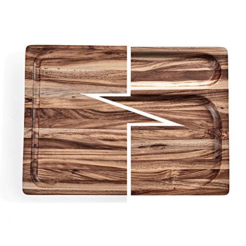 Extra Large Acacia Wood Butcher Block Cutting Board, Heavy Duty