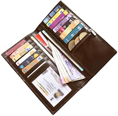 ABYSLeather Men & Women's Travel Wallet (3273ABDB23_Brown)