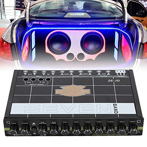 Car Equalizer - Delaman Car Automobile Audio Stereo EQ Equalizer with 7 Band