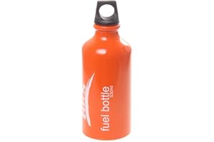 Camping Stove Lightweight Small Orange Aluminum Fuel Bottle 530ML