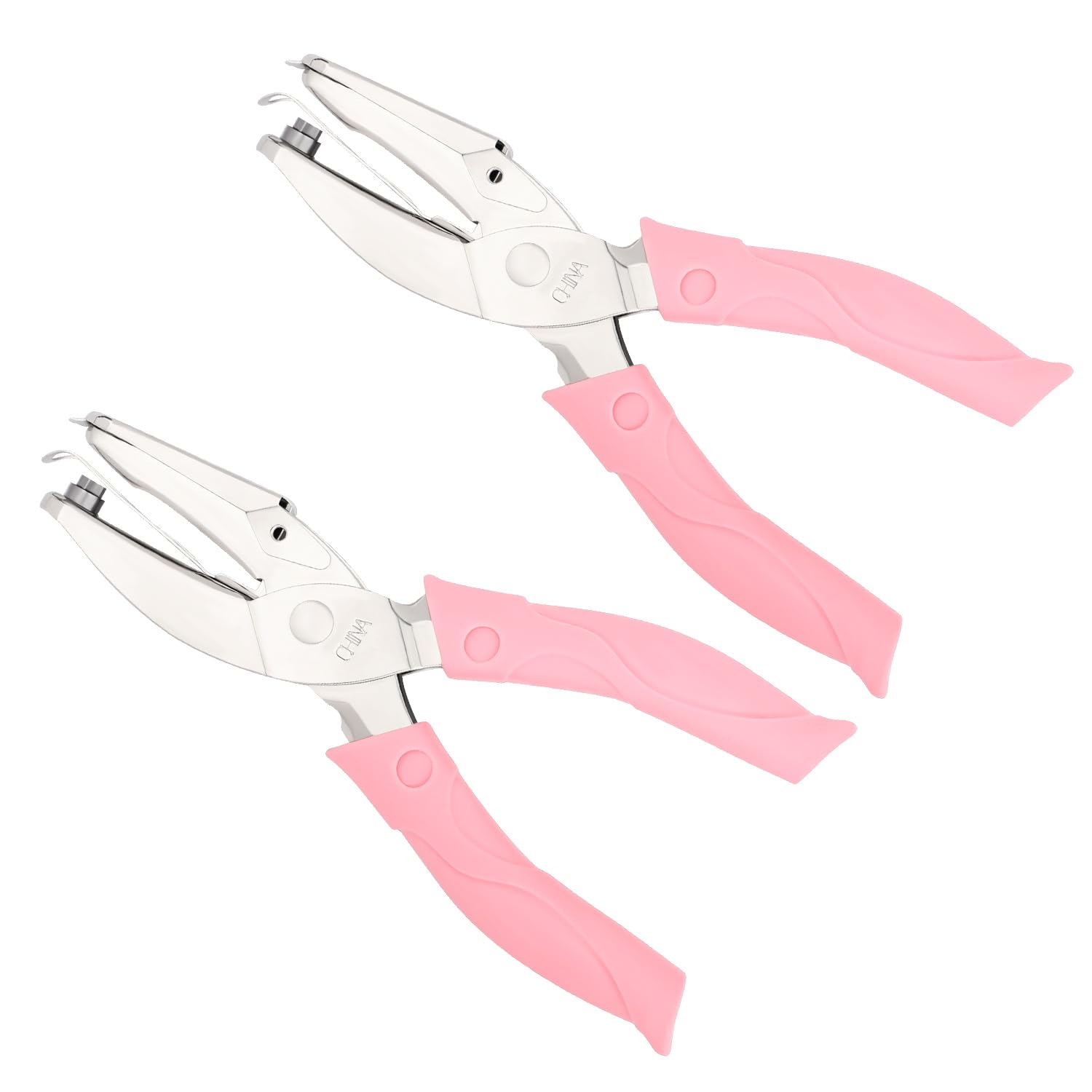 ktxaby 2PCS Handheld Hole Paper Punch,Single Hole Punch,Heart and Star Shaped Hole Paper Puncher, For DIY Crafts,Labels,Tickets,Scrapbooking