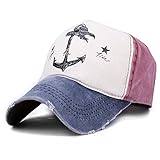 Binmer(TM)Men Women Baseball Cap Anchor Sun Outdoor Sport Snapback Hat (Blue)