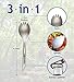 Spork 1 Unit, Titanium Spork (Spoon Fork) With Bottle Opener Extra Strong Ultra Lightweight (Ti), Healthy & Eco-Friendly Spoon, Fork & Bottle Opener for Travel/Camping in Easy to Store Cloth Case