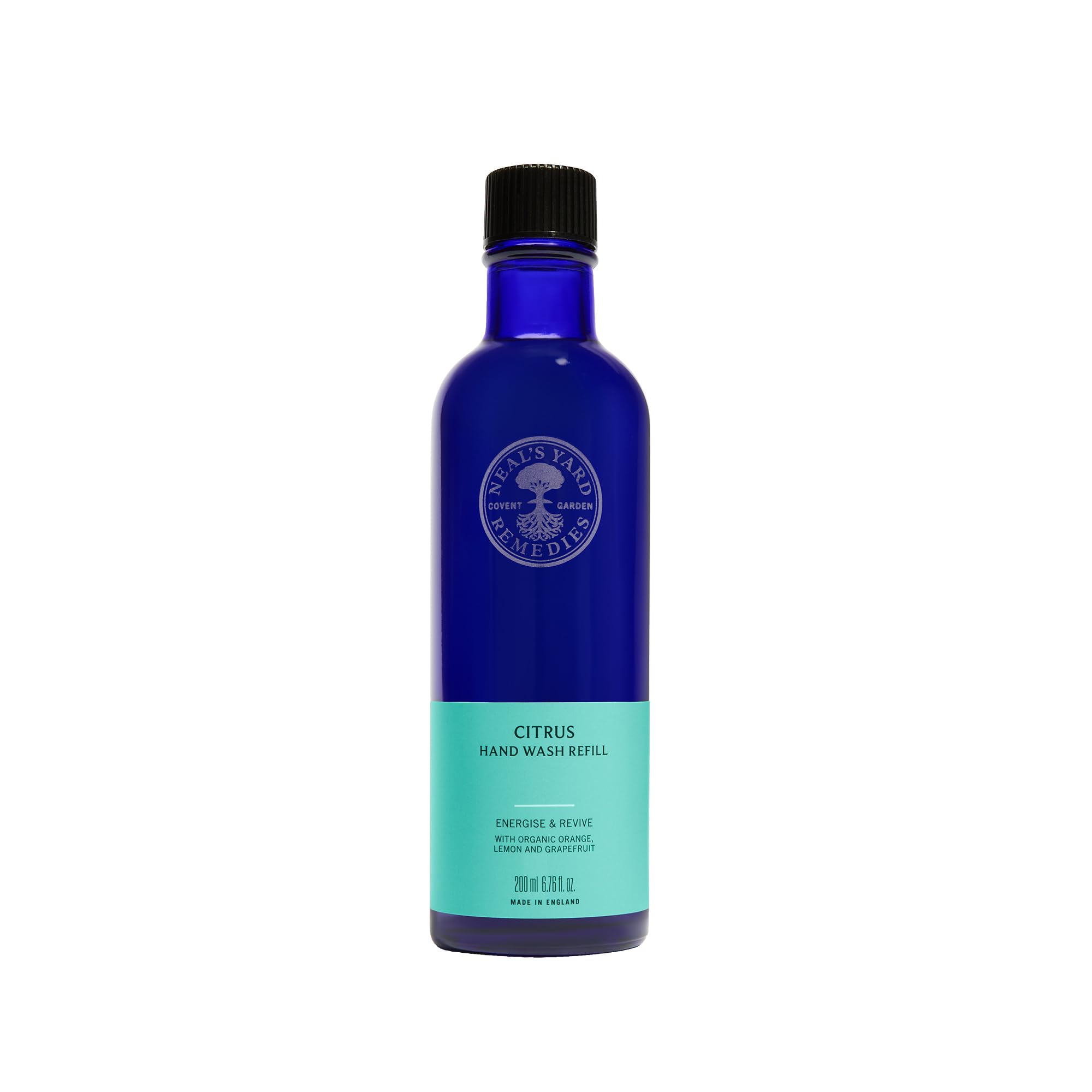 Neal’s Yard Remedies Citrus Hand Wash – No Pump | Organic Hand Soap with Orange, Lemon and Grapefruit Essential Oils | Vegan Hand Wash Made with Organic Ingredients | 200ml