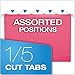 Pendaflex Reinforced Hanging File Folders, Letter Size, Pink, 1/5 Cut, 25/BX (4152 1/5 PIN)