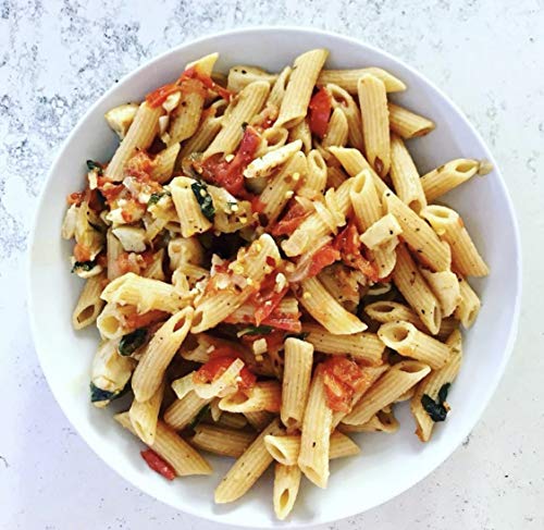 Olo Organic Chickpea Pasta - 2-Pack 8.82 oz Plant-Based, Bronze-Cut Pasta - High Protein Gluten-Free - PENNE- Ideal for Healthy and Quick Meals - Crafted in Italy