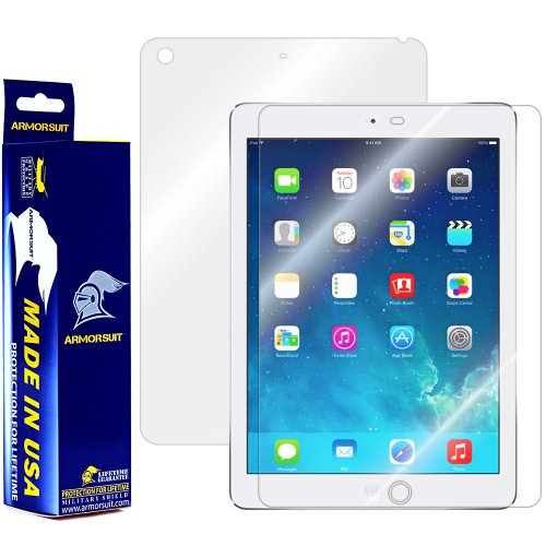 ArmorSuit MilitaryShield - Apple iPad Air Screen Protector + Full Body Skin Protector - Anti-Bubble Ultra HD Shield w/ Lifetime Replacements