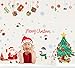 Christmas Window Stickers Removalble Wall Decals DIY Home Decor Glass Door Decal Showcase Stickers Decoration for Christmas New Year Santa Claus