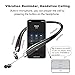 Bluetooth Headphones Retractable, LSCHARM Sport Wireless Stereo Neckband Headset Retractable Earbuds Noise Cancelling with Mic (Black)