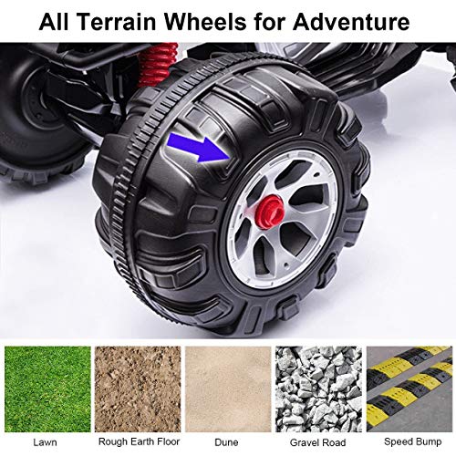 Hulaloveshop US Ship 5-7 Days 12V Battery Powered Riding ATV Quad Electric - Thumbnail 4