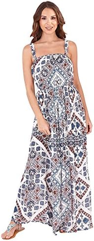 Martildo Womens Strappy Summer Holiday Long Maxi Dress